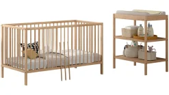 Outlet Babyledikant Dino 70x140 met verzorgingstafel Babybed