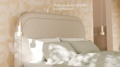 Clearance Bed Amber - Linen touch Bedframe