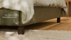 Clearance Bed Amber - Velvet glow Bedframe