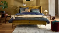Sale Bed Element Vivid met gestoffeerde matrassen en Cool Motion topper Compleet Bed