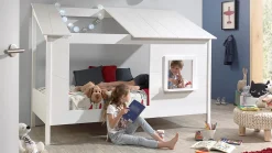 Best Bed HuisBed inclusief voorpaneel en half dak Bedhuisje|Kinderbed