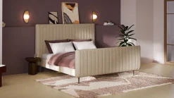 Sale Bed Ruby - Linen touch Bedframe