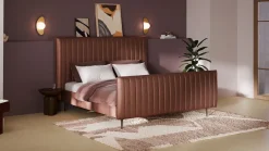Clearance Bed Ruby - Velvet glow Bedden Op Voorraad|Bedframe