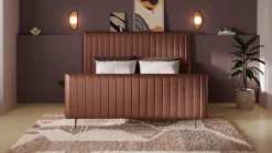 Clearance Bed Ruby - Velvet glow Bedden Op Voorraad|Bedframe