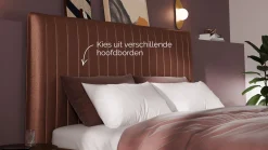 Clearance Bed Ruby - Velvet glow Bedden Op Voorraad|Bedframe