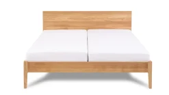 Discount Bed Sky met hoofdbord en poten hout Bedden Op Voorraad|Bedframe