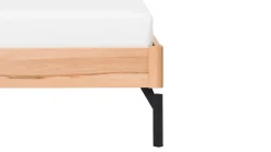 Outlet Bed Sky met hoofdbord hout en poten metaal Bedframe