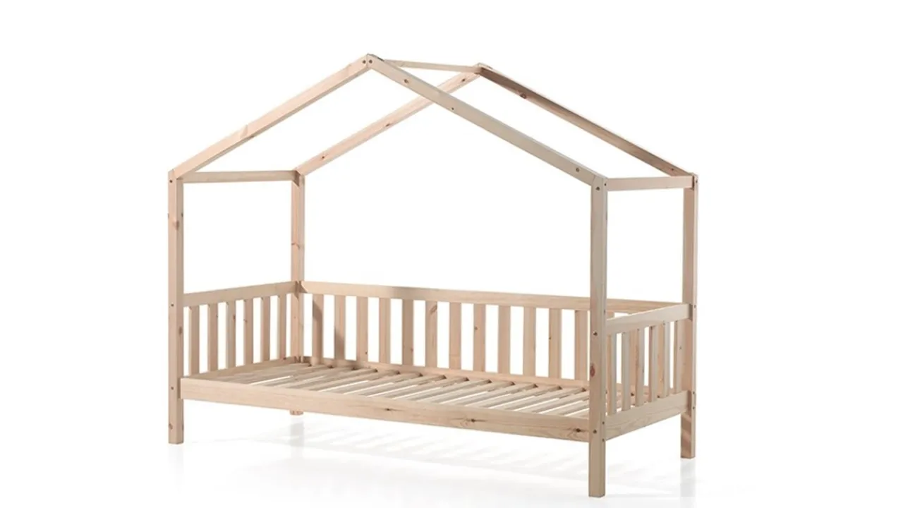 Discount Bedbank Dallas als huis met slaaplade Bedhuisje|Kinderbed