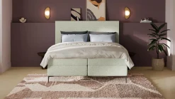 Hot Boxspring Emerald - Bold touch Vlakke Boxspring