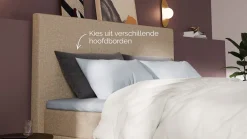 Clearance Boxspring Emerald - Linen touch Boxspring Op Voorraad|Vlakke Boxspring