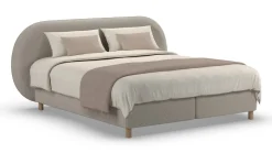 Sale Boxspring Flow met Kårlsson Excellence matras - Wool look Vlakke Boxspring
