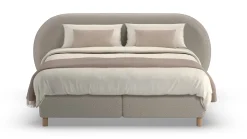 Sale Boxspring Flow met Kårlsson Excellence matras - Wool look Vlakke Boxspring