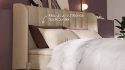 Hot Boxspring Ivory - Linen touch Vlakke Boxspring