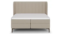 Hot Boxspring Ivory - Linen touch Vlakke Boxspring