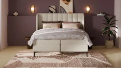 Discount Boxspring Ivory - Pure touch Vlakke Boxspring