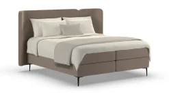 Outlet Boxspring Mesa - Soft suede Vlakke Boxspring