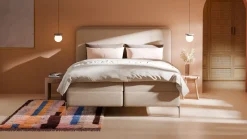 Sale Boxspring Quartz - Linen touch Vlakke Boxspring