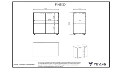 Online Commode 2 deuren Pino/Scott Commode|Ladekast
