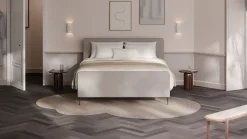 Elektrische boxspring Glade - Natural linen Elektrische Boxspring