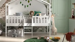 Clearance Halfhoogslaper Dallas als huis Bedhuisje|Kinderbed