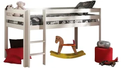 Clearance Halfhoogslaper Pino met Bureau en boekenkast Halfhoogslaper|Kinderbed