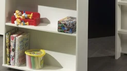 Online Halfhoogslaper Pino met commode met 2 deuren en boekenkast Halfhoogslaper|Kinderbed