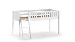 Best Halfhoogslaper Scott met bureau, boekenkast en commode Halfhoogslaper|Kinderbed