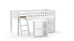 Sale Halfhoogslaper Scott met bureau en boekenkast Halfhoogslaper|Kinderbed