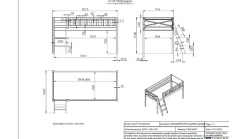 Hot Halfhoogslaper Scott met bureau en commode Kinderbed|Kinderbed