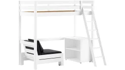 Clearance Hoogslaper Pino mezzanine met boekenkast Hoogslaper|Kinderbed