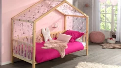 Clearance Huisbed Dallas met textielset Kajuitbed|Kinderbed