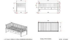 Kajuitbed Fritz met laden Kajuitbed|Kinderbed