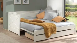 Sale Kajuitbed paneel uitschuifbaar Pino met lade Kajuitbed|Kinderbed