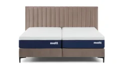 Online Boxspring Velvet stroken met matras Matt Vlakke Boxspring