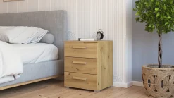 Clearance Nachtkast Elba met 3 laden Nachtkastje