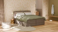 Clearance Opbergboxspring Jade - Matte leather Boxspring Met Opbergruimte