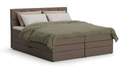 Clearance Opbergboxspring Jade - Matte leather Boxspring Met Opbergruimte