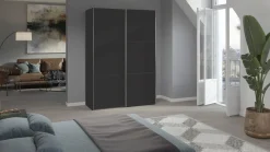 New Schuifdeurkast Kixx met houten deuren Kledingkast
