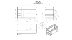 Clearance Stapelbed Pino 140 cm hoog Stapelbed|Kinderbed